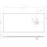 Душевой поддон из искусственного мрамора BELBAGNO TRAY-MR-UNO-AH-170/80-35-W-BO